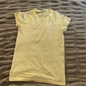 Yellow Lululemon Running Shirt